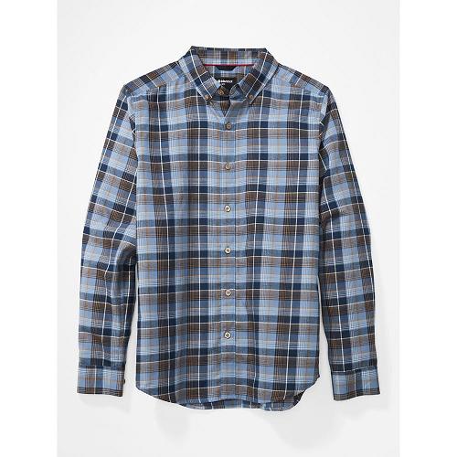 Marmot Clothes Blue NZ - Harkins Shirts Mens NZ3570168